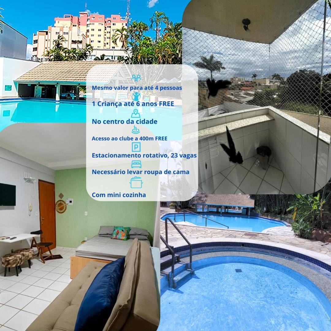 Acqua Ville Flat'S I Apto 202 - Com Sacada كلدس نوفاس المظهر الخارجي الصورة